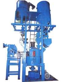 Flake resin sand coating plant